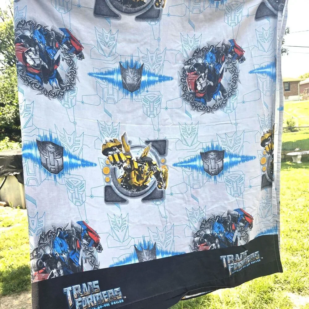 Transformers Revenge of the Fallen 2 Full Flat Sheets 1 Pillowcase Franco 2009